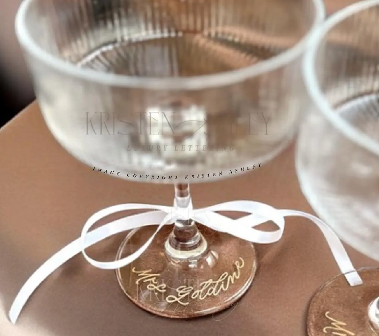 Engraved Champagne Coupe