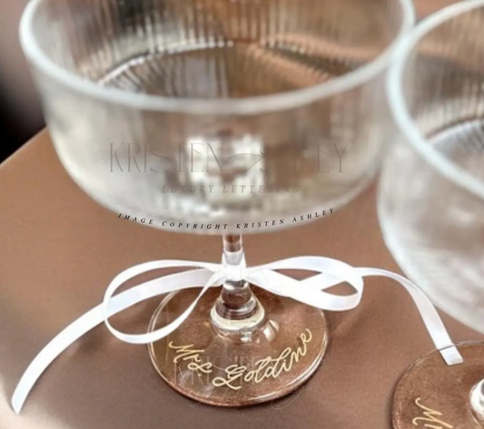 Engraved Champagne Coupe