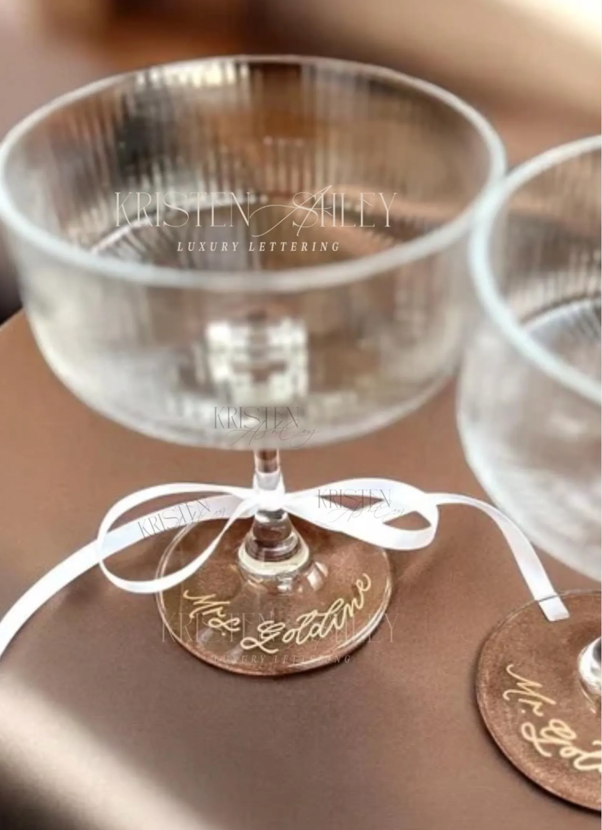 Engraved Champagne Coupe